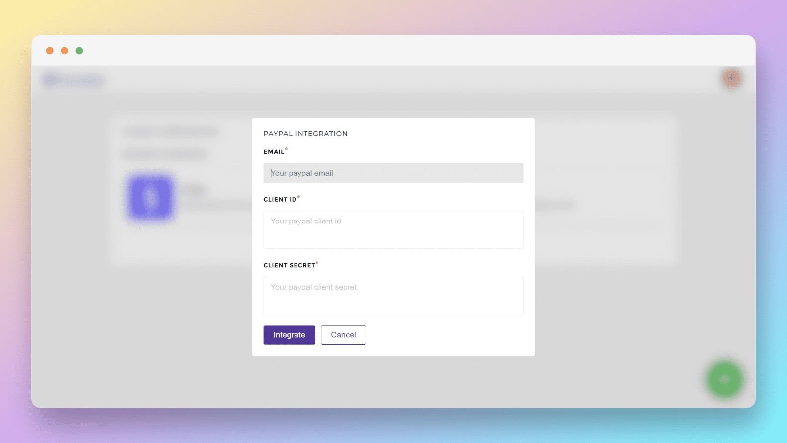 Formester Payments Page